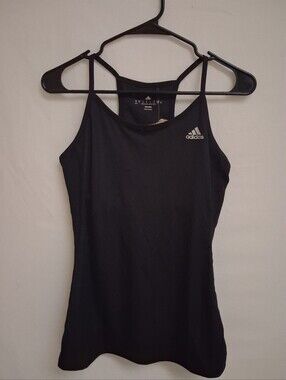 Adidas Women's Black Athletic Training Tank Top Climalite Size S